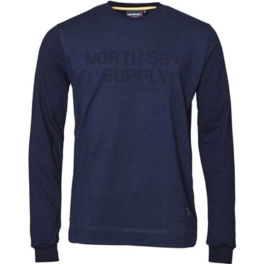 North 56°4 Sweater North Supply, indigo blauw