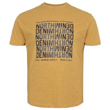 North 56Denim T-shirt print North Denim, maisgeel