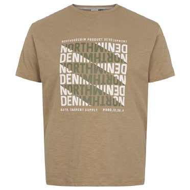 North 56Denim T-shirt print North Denim, khaki