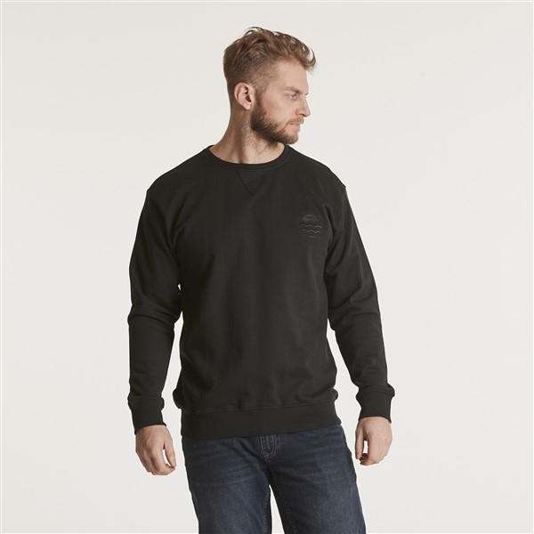 North 56°4 crew neck sweater, zwart