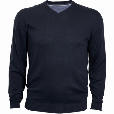 North 56°4 Pullover met V-hals, navy blauw