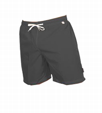 Zwemshort, effen antraciet