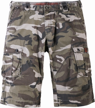 Capri camouflage-look, camo groen