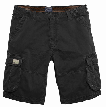 Replika cargo shorts, zwart