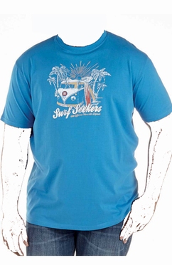 T-shirt 'Surf Seekers', mid blue