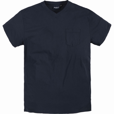 North 56°4  US t-shirt V-hals+borstzak, navy