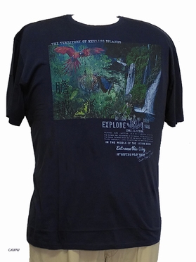 Kitaro t-shirt Explore Keeling Islands, navy
