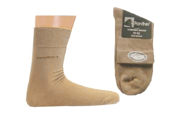 Panther Comfort sokken set van 2, huidkleurig