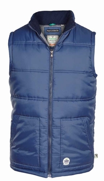 D555 quilted en gevoerde bodywarmer, navy