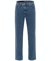 PIONEER 5-pocket jeans Peter stretch m. hoge taille, washed