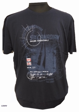 Kitaro t-shirt 'Sailing Expedition', navy blauw