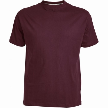 North 56°4 Basic T-shirt, effen bordeaux rood