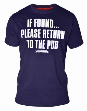 D555 T-shirt 'Return to the pub', navy