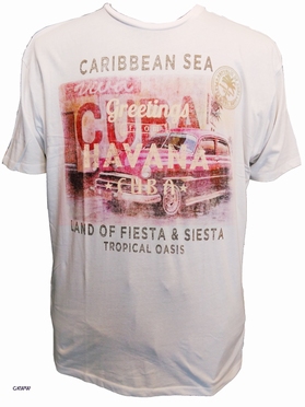 Kitaro t-shirt 'Greetings from Havana', wit