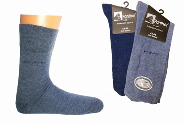 Panther Comfort sokken set van 2, jeans blauw