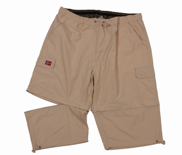 Afritsbare 2-in-1 Cargo korte broek, sand