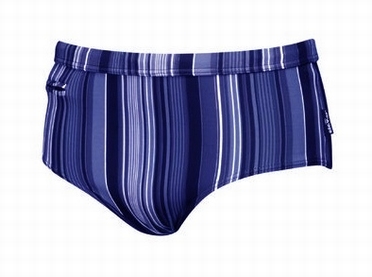 Zwembroek Slip STRIPE, navy-blauw