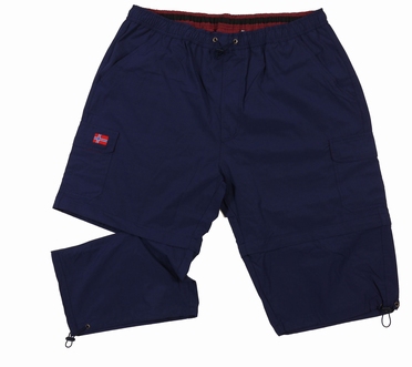 Afritsbare 2-in-1 Cargo korte broek, navy