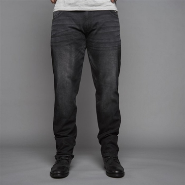 Replika jeans m. stretch RINGO L34, black used wash