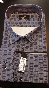 Culture blouse lange mouw MONTREAL, navy streep bol