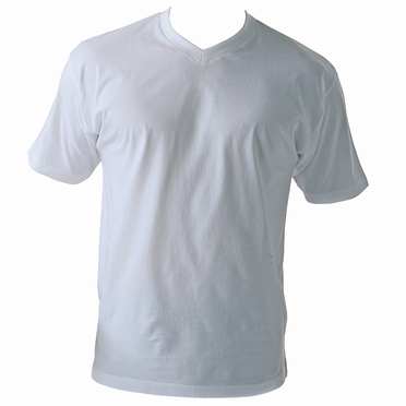 MAVERICK 2-pack t-shirts met V-hals, wit