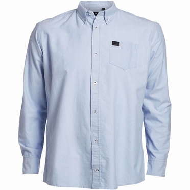 Replika Oxford shirt lange mouw, l. blue