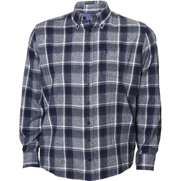 North 56°4 Flanel overhemd, geruit navy/blauw