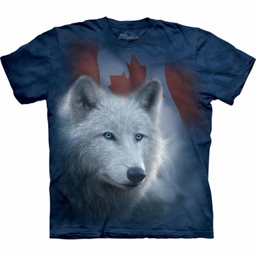T-shirt Canadian White Wolf