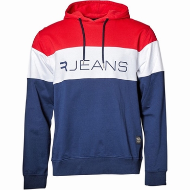 Replika Jeans Hoody sweater RJEANS, rood-wit-blauw