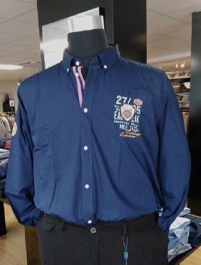 Redfield overhemd LM "Outdoor Tours", navy