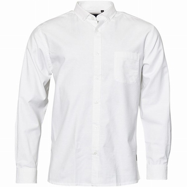 North 56°4 Oxford shirt lange mouw, wit