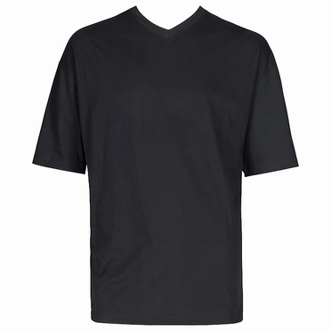 MAVERICK 2-pack t-shirts met V-hals, zwart
