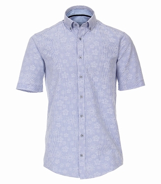 Casa Moda Kent overhemd KM Casual Fit, kant/l.blauw