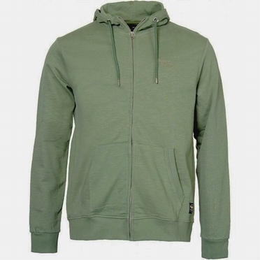 Replika Hooded vest met rits, olijfgroen