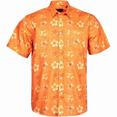 North 56°4 zomers bloemig shirt KM, oranje