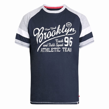 D555 T-shirt 'Brooklyn Athletic Team', navy