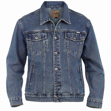 D555 Denim Western jack, stonewash blue