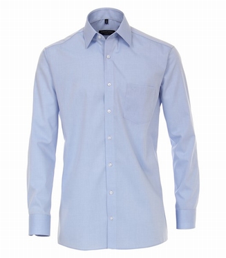 Casa Moda strijkvrij Comfort Fit overhemd, l.blauw