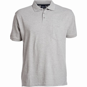 North 56°4 Basic Polo piqué, grijs melée