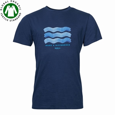 North 56°4 T-shirt 'MAKE A DIFFERENCE', navy