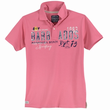 Redfield Polo piqué 'Barbados', pink