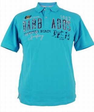 Redfield Polo piqué 'Barbados', turquois