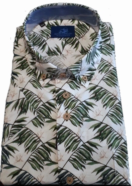 Culture overhemd regular fit AMSTERDAM,green leaves