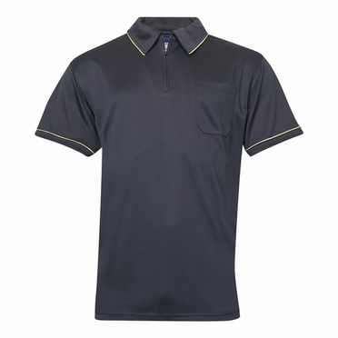 North 56°4 polo m. Cool Effect, zwart