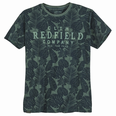 Redfield t-shirt 'REDFIELD', allover print groen