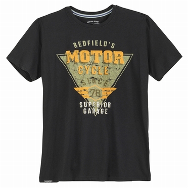 Redfield t-shirt 'Motor Cycle', zwart