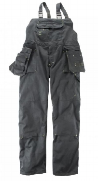 Werkbroek/ Tuinbroek, zwart met vele pockets