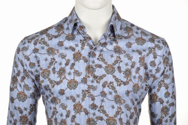 Culture overhemd regular fit AMSTERDAM, l.blauw-bloem