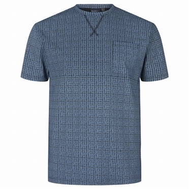 North 56°4 t-shirt m. borstzakje, all-over print