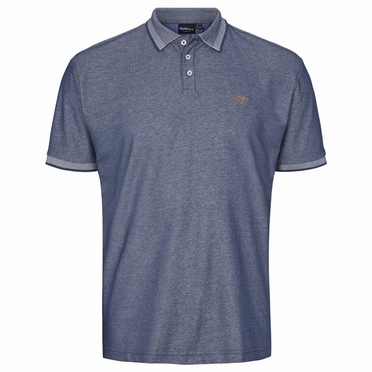 North 56°4 polo NOR//56°4, jeansblauw